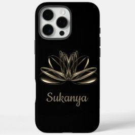蓮の花のカスタマイズデザイン iPhone 16 PRO MAXケース