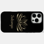 蓮の花のカスタマイズデザイン Case-Mate iPhoneケース (裏面 (横))