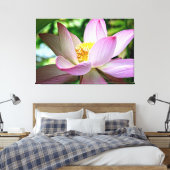 蓮の花のクローズアップ写真 キャンバスプリント (インサイチュ (寝室))