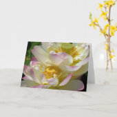 蓮の花のデュエット カード (黄色い花)