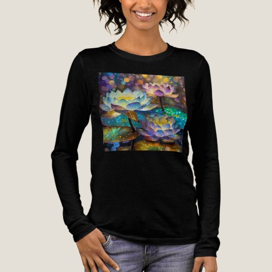 蓮の花のトリオ トライブレンドＴシャツ (正面)