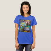 蓮の花のトリオ Tシャツ (正面フル)