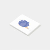 蓮の花のハリネズミ ポストイット (アングル)