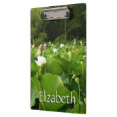 蓮の花のフィールド夏の庭 クリップボード (左)