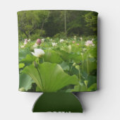 蓮の花のフィールド夏の庭 缶クーラー (裏面)