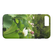 蓮の花のフィールド夏の庭 Case-Mate iPhoneケース (裏面(横))