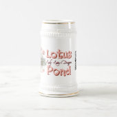 蓮の花のブーケ池 ビールジョッキ (中央)