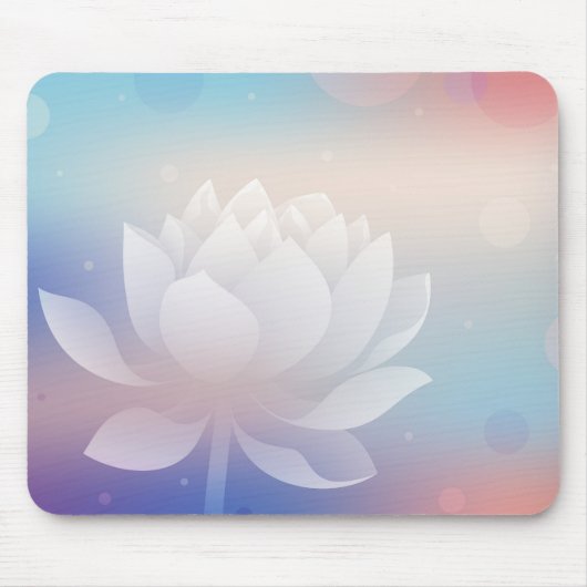 蓮の花のマウスパッド マウスパッド (正面)