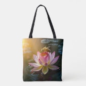 蓮の花の上の蜂 トートバッグ (裏面)