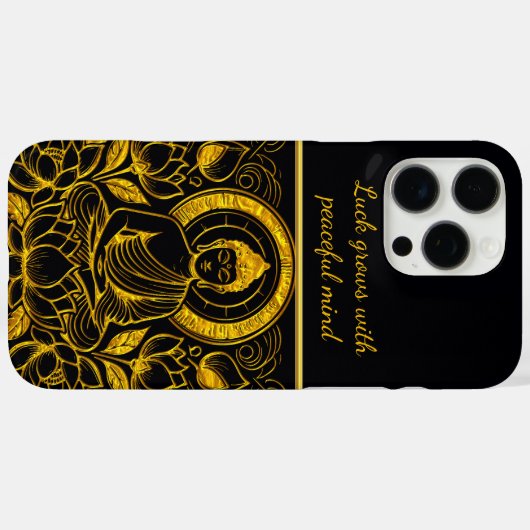 蓮の花の中の仏 Case-Mate iPhoneケース (裏面 (横))