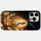 蓮の花の中の仏。 Case-Mate iPhoneケース (裏面 (横))