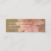 蓮の花の名刺 スキニー名刺 (裏面)