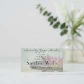 蓮の花の名刺 名刺 (スタンド正面)