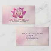 蓮の花の命の花 名刺 (正面/裏面)