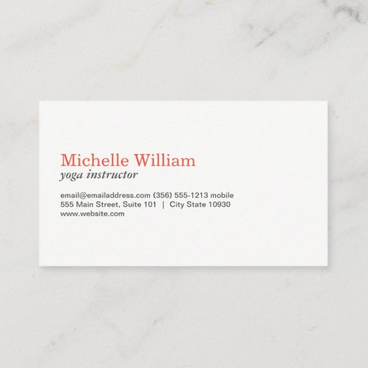 蓮の花の座り霜降り 名刺 (裏面)