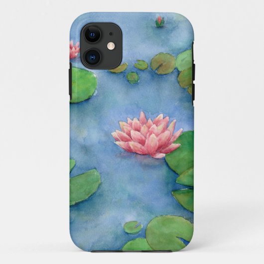 蓮の花の水色 Case-Mate iPhoneケース (裏面)