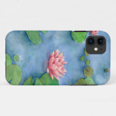 蓮の花の水色 Case-Mate iPhoneケース (裏面(横))