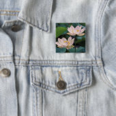蓮の花の満開、中国 缶バッジ (インサイチュ)
