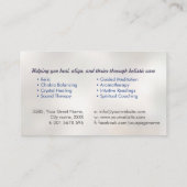 蓮の花の生命の種 名刺 (裏面)