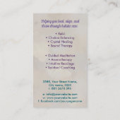 蓮の花の生命の種 名刺 (裏面)