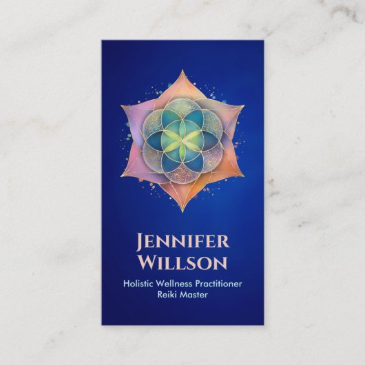 蓮の花の生命の種 名刺 (正面)