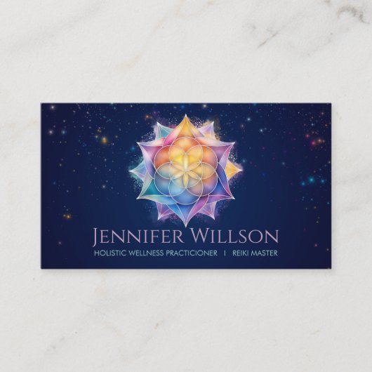 蓮の花の生命の種 名刺 (正面)