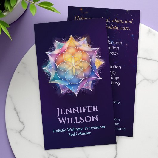 蓮の花の生命の種 名刺