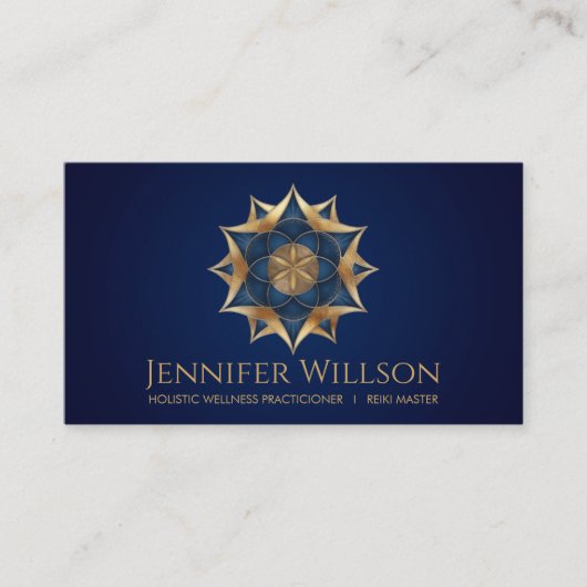 蓮の花の生命の種 名刺 (正面)