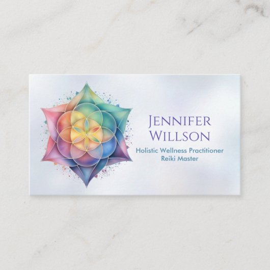 蓮の花の生命の種 名刺 (正面)