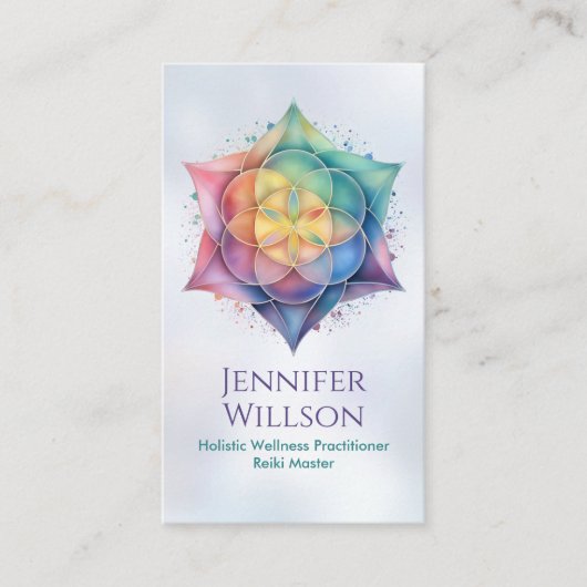 蓮の花の生命の種 名刺 (正面)