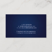 蓮の花の生命の花 – Cosmic Flow 名刺 (裏面)