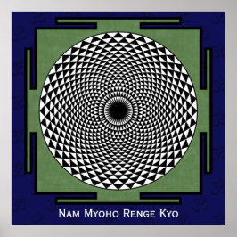 蓮の花の瞑想ホイール ポスター