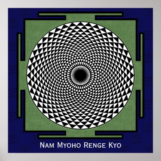 蓮の花の瞑想ホイール ポスター (正面)