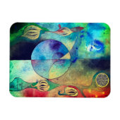 蓮の花の磁石贈り物 マグネット (横)