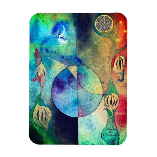 蓮の花の磁石贈り物 マグネット (縦)