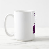 蓮の花の穏やかデザイン コーヒーマグカップ (左)
