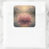 蓮の花の絵画コレクション スクエアシール (バッグ)