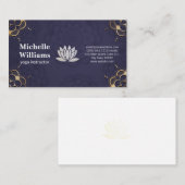 蓮の花の背景 ロイヤリティカード (正面/裏面)