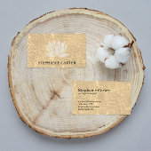 蓮の花の霜降り 名刺