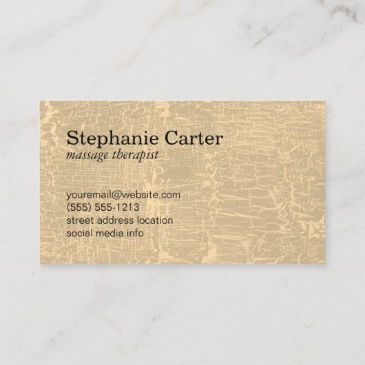 蓮の花の霜降り 名刺 (裏面)