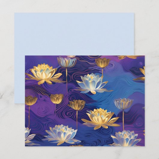 蓮の花はがき ポストカード (正面/裏面)