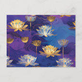 蓮の花はがき ポストカード (正面)