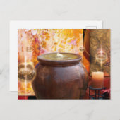 蓮の花は水の歌 ポストカード (正面/裏面)