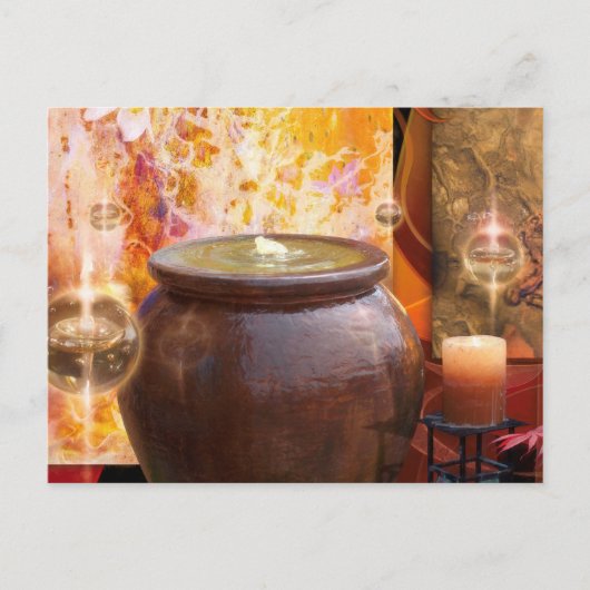 蓮の花は水の歌 ポストカード (正面)