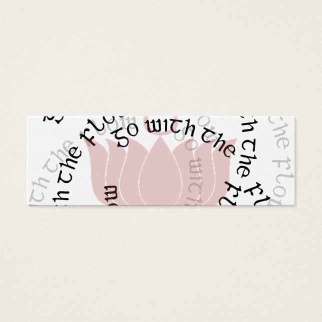 蓮の花は流れに従う (正面)