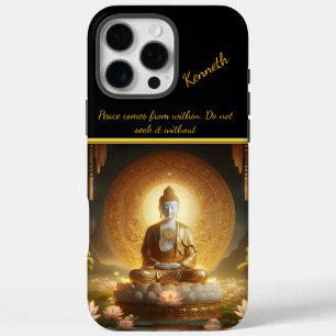 蓮の花を持つ仏。 iPhone 16 PRO MAXケース