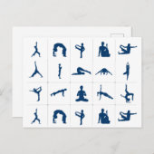 蓮の花を描く禅ヨガ|過去記事 ポストカード (正面/裏面)