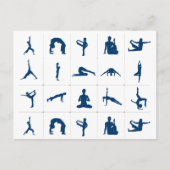 蓮の花を描く禅ヨガ|過去記事 ポストカード (正面)