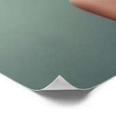 蓮の花を頭に載せた女性 ポスター (角)