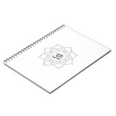 蓮の花オームシンボル描画 ノートブック (左側)